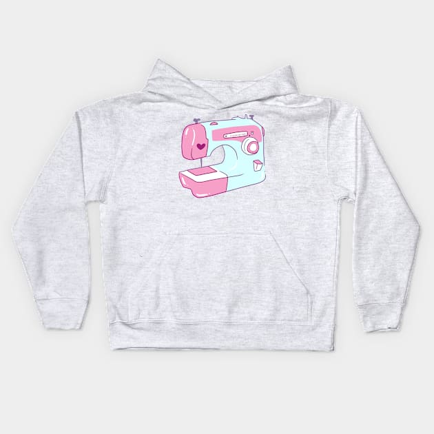 Pretty Sewing Machine Kids Hoodie by saradaboru